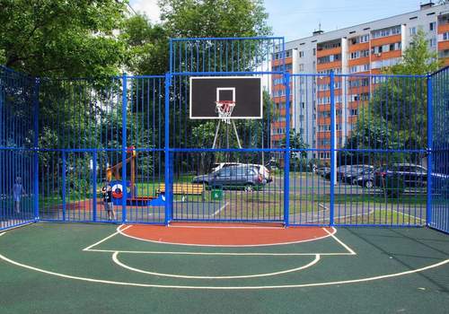 Забор Protect для баскетбольной площадки в Асбесте